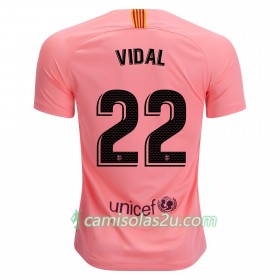 Camisolas de Futebol FC Barcelona Arturo Vidal 22 Equipamento 3ª 2018/19 Manga Curta